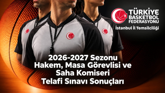 2026-2027 Sezonu Hakem, Masa Görevlisi ve Saha Komiseri Telafi Sınavı Sonuçları